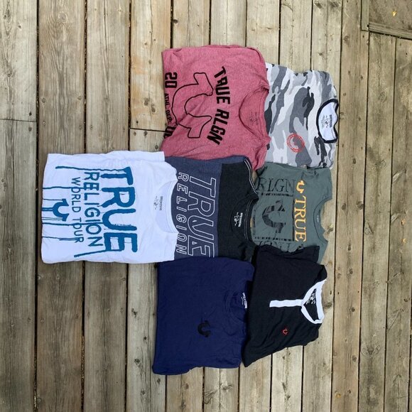 LOT OF 7 True Religion T Shirts XL - Picture 2 of 4